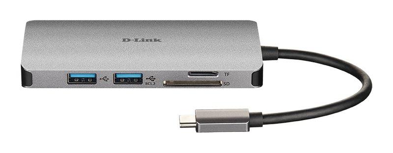 D-Link  DUB-M610 station d'accueil Avec fil USB 3.2 Gen 1 (3.1 Gen 1) Type-C Aluminium, Noir 