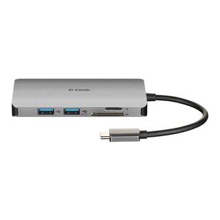 D-Link  DUB-M610 station d'accueil Avec fil USB 3.2 Gen 1 (3.1 Gen 1) Type-C Aluminium, Noir 