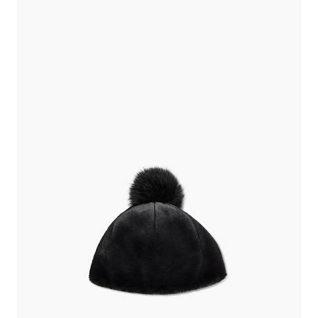 Monsieur Charli  FAUX FUR BEANIE W POM-0 