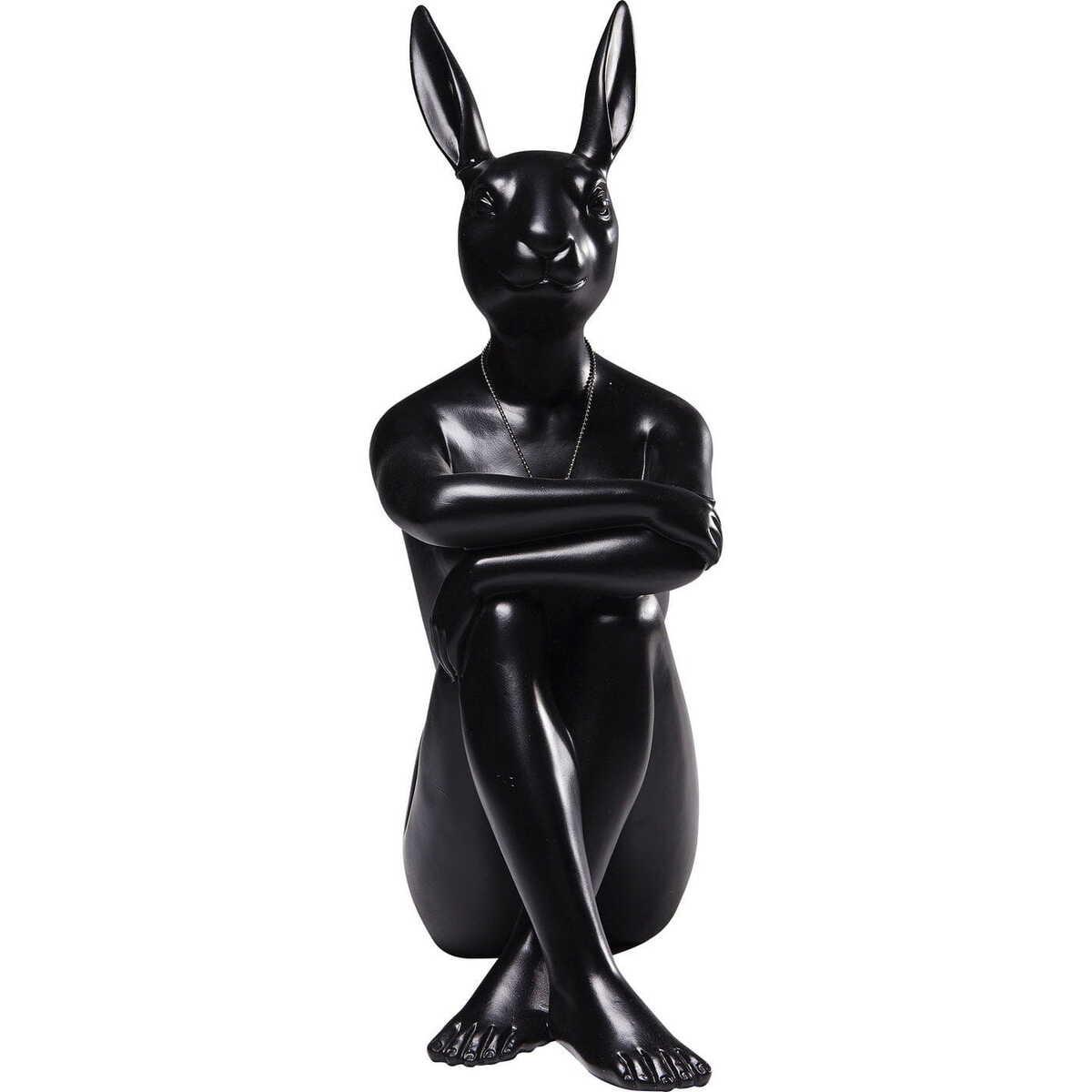 KARE Design Deko Figur Gangster Rabbit Schwarz  