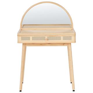 Beliani Tavolo da toeletta con specchio en Legno di bambù Boho RANCHERIA  