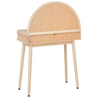 Beliani Tavolo da toeletta con specchio en Legno di bambù Boho RANCHERIA  