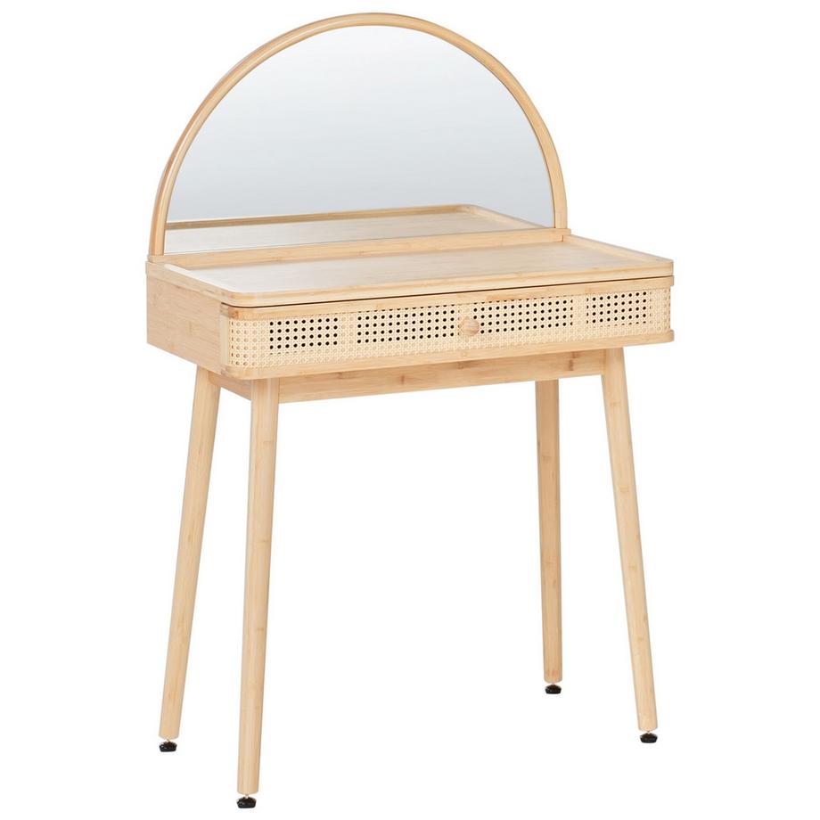 Coiffeuse avec miroir en Bambou Scandinave RANCHERIA
