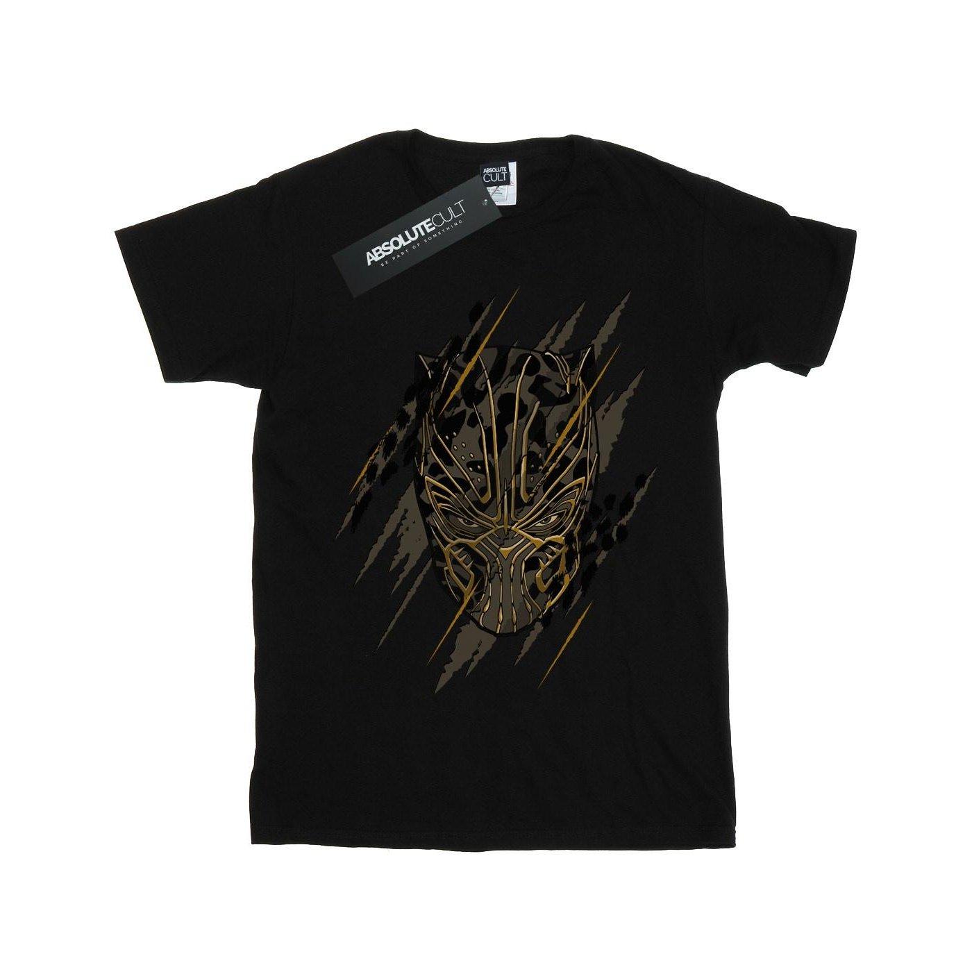 Image of Black Panther Gold Head Tshirt Jungen Schwarz 140/146