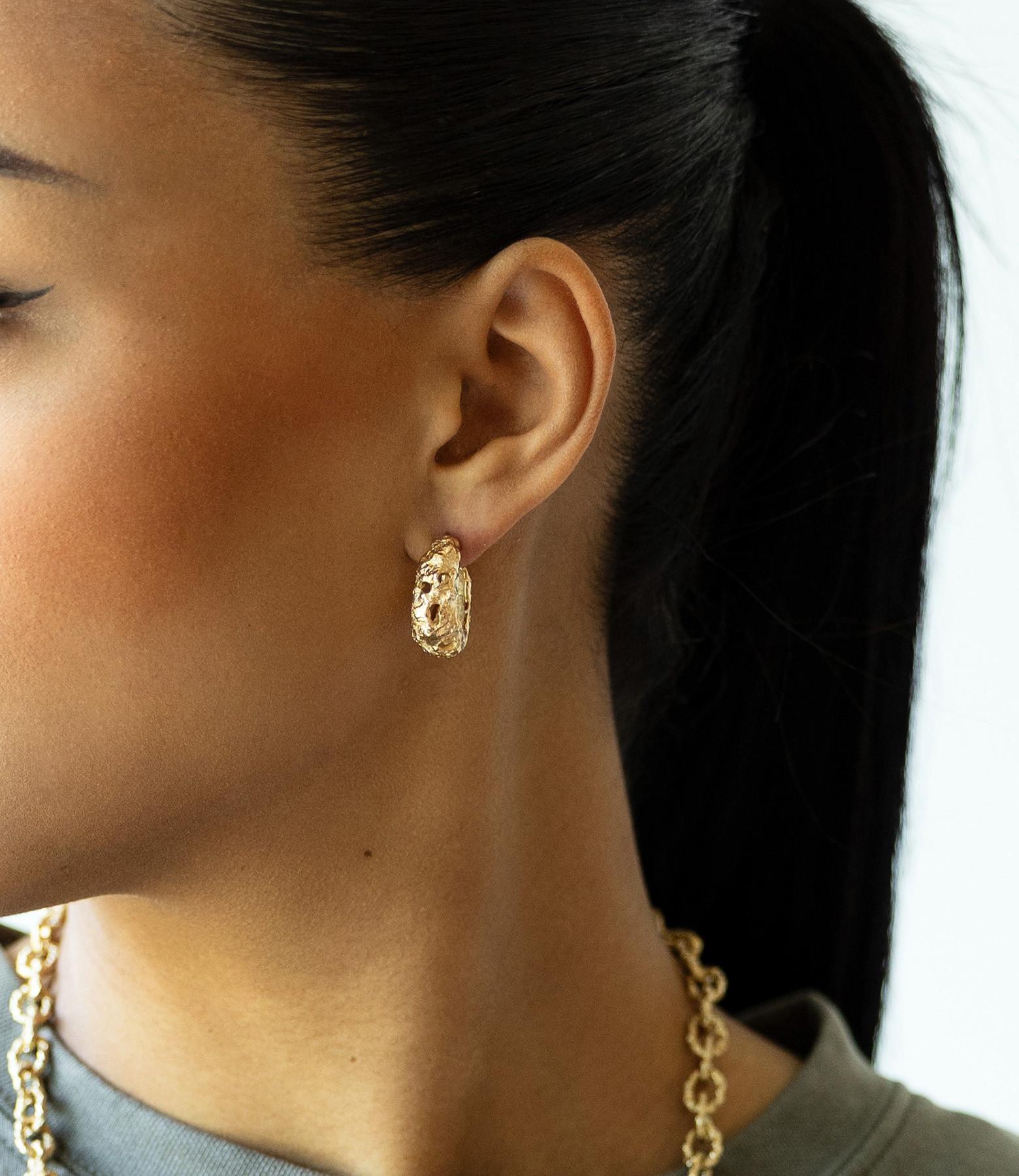 PHANTASYA  Volcano Créoles 2237 Plaqué or 