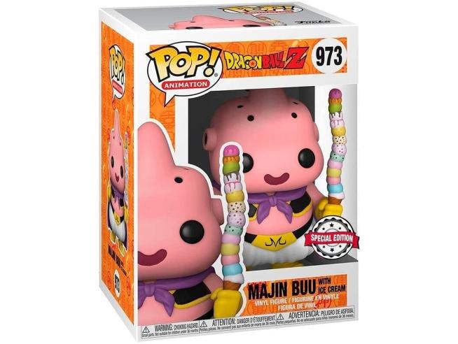 Funko  POP - POP & Tee - Dragon Ball - Majin Buu & Ice Cream - 973 - Special Edition 