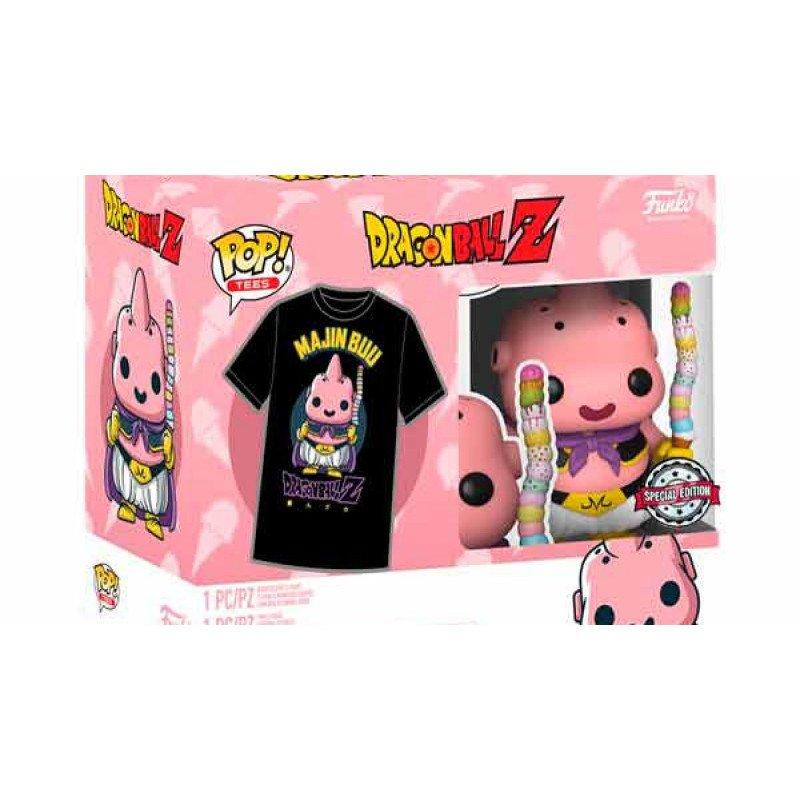 Funko  POP - POP & Tee - Dragon Ball - Majin Buu & Ice Cream - 973 - Special Edition 