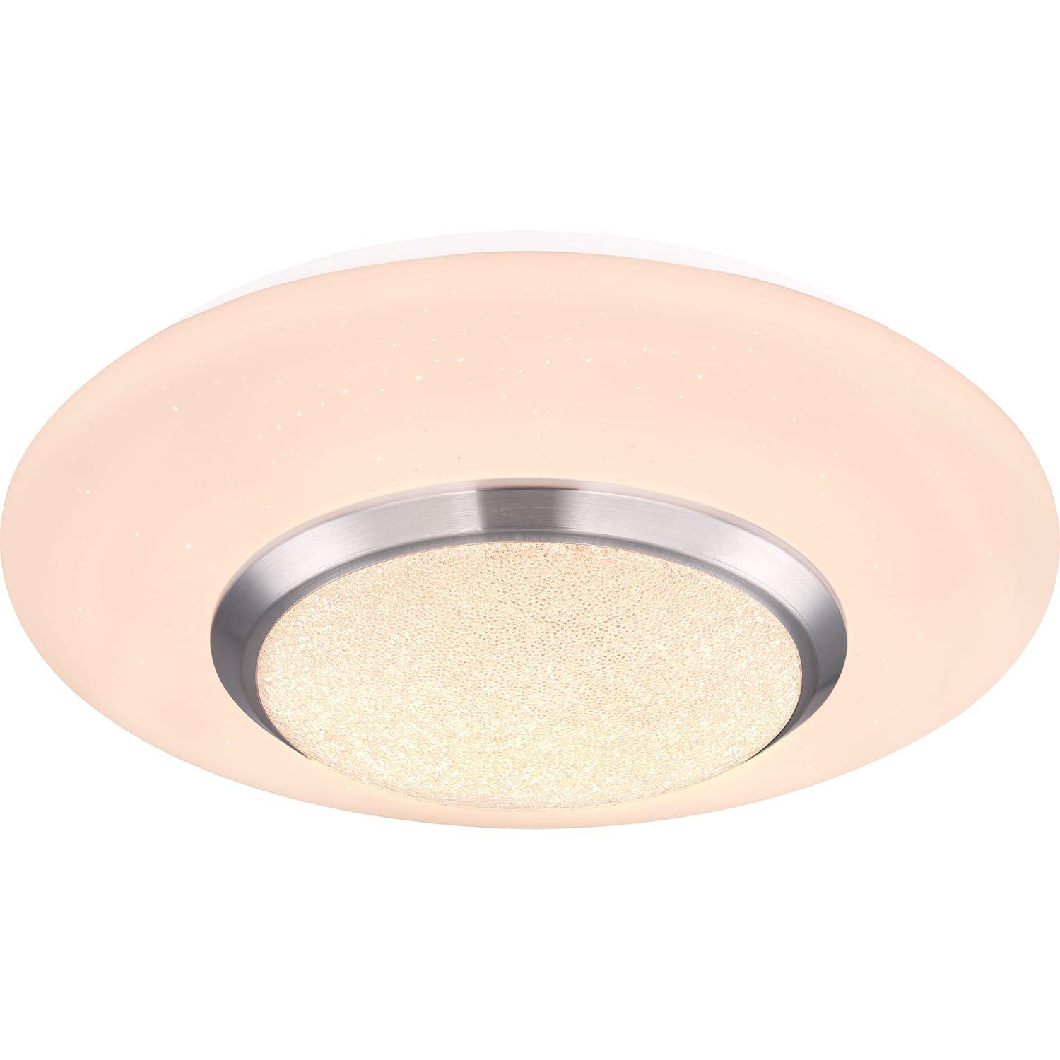 mutoni Plafonnier Candida métal blanc 1xRGBW LED  