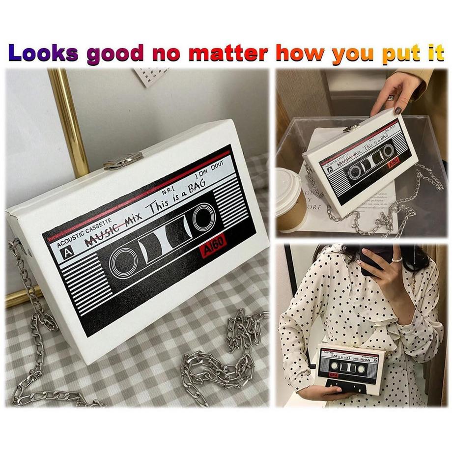 Only-bags.store Sac Bandoulière Cassette avec Chaîne  