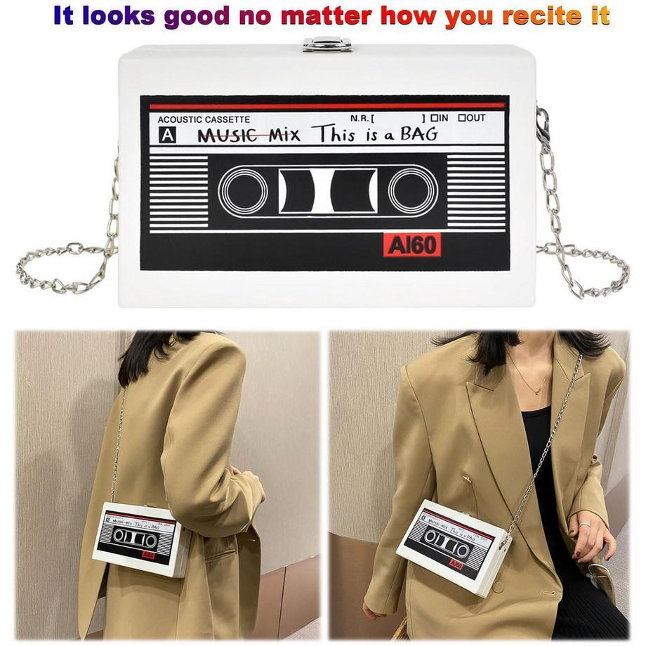 Only-bags.store Sac Bandoulière Cassette avec Chaîne  