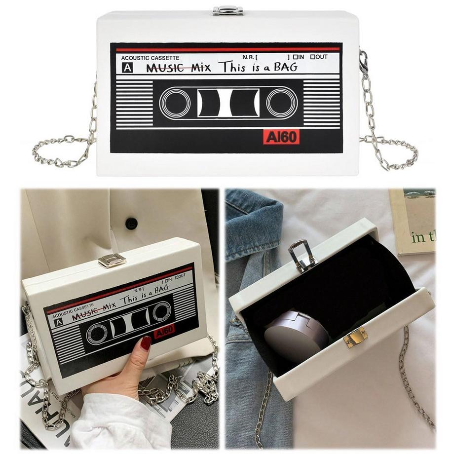 Only-bags.store Sac Bandoulière Cassette avec Chaîne  