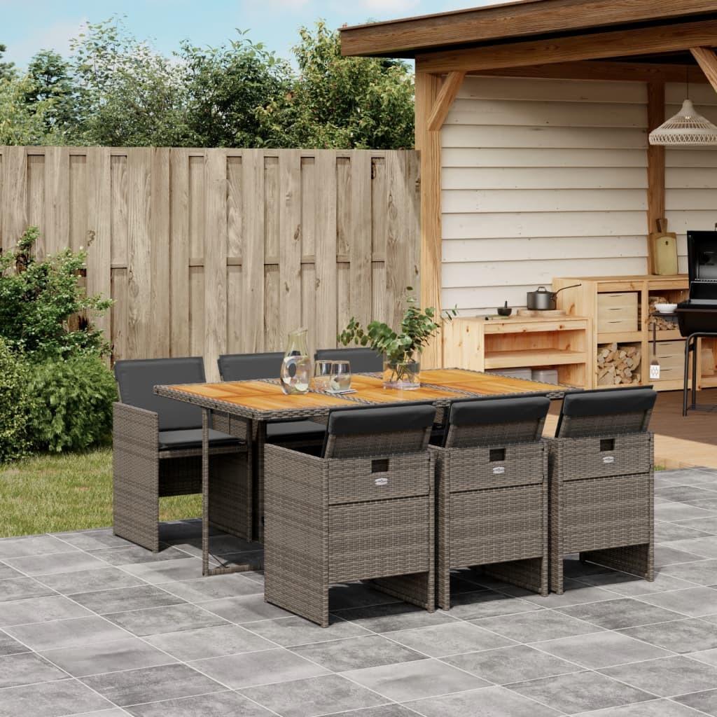 VidaXL Garten essgruppe poly-rattan  