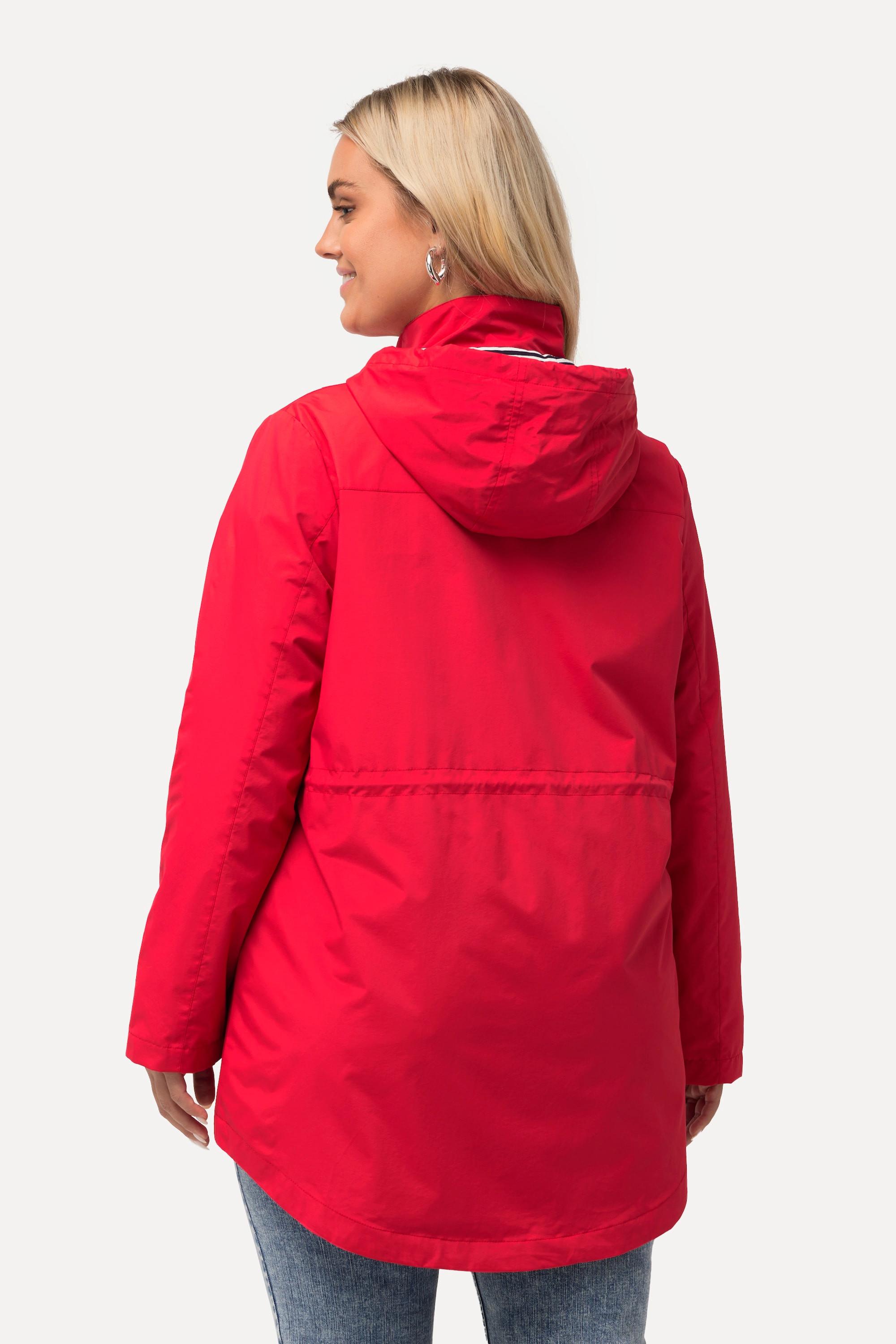 Ulla Popken  Veste de sport HYPRAR à capuche, tissu imperméable 