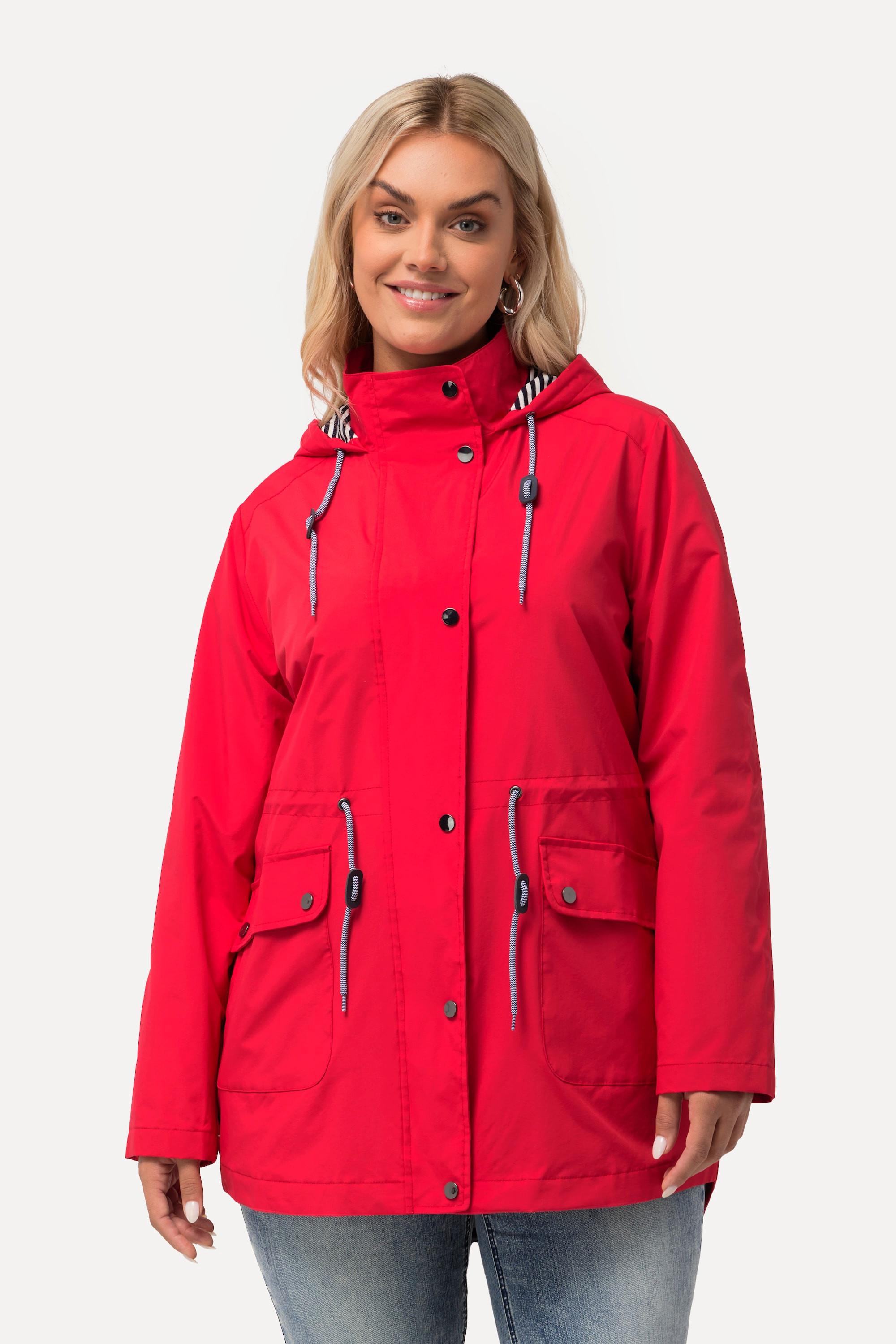 Ulla Popken  Veste de sport HYPRAR à capuche, tissu imperméable 