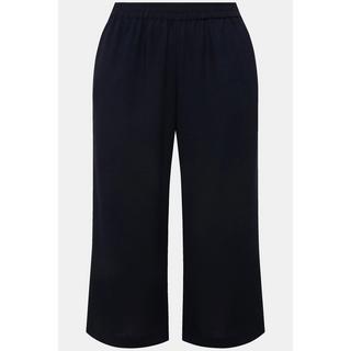 Ulla Popken  Culottes con taglio della gamba ampio e lungo fino al polpaccio e cintura elastica 