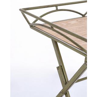 mutoni Table d'appoint Guenda pliable vert foncé 63x40  