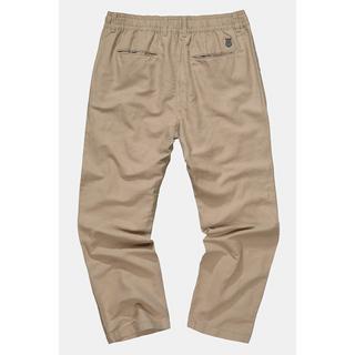 JP1880  Pantaloni basic di misto lino con cintura elastica 