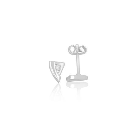 MUAU Schmuck  Ohrstecker Gelbgold 750 Diamant 0.06ct. 7x5mm 