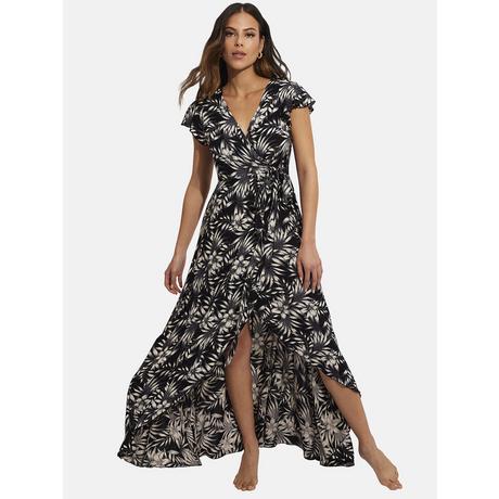 Selmark  Langes Sommerkleid mit kurzen Ärmeln Honolulu 