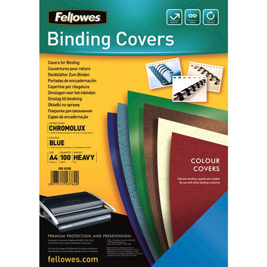 Fellowes  FELLOWES Gloss Cover A4 5734201 blau 100 Stück 
