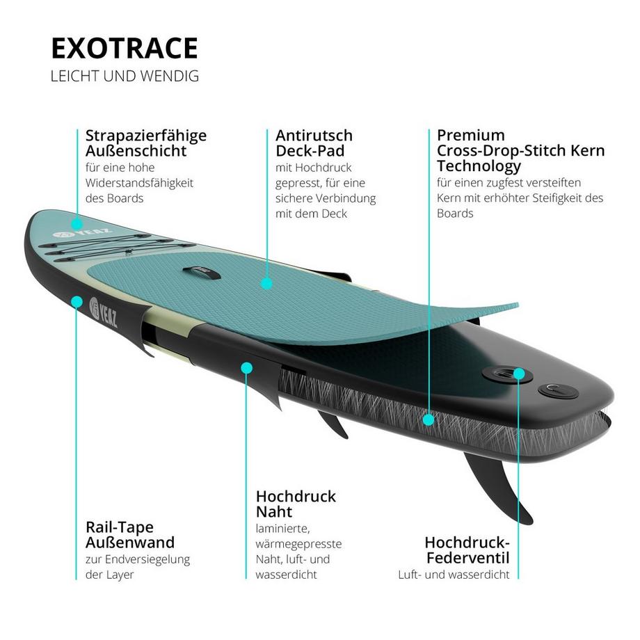 YEAZ  NOHEA - EXOTRACE - Planche de Stand-Up Paddle 