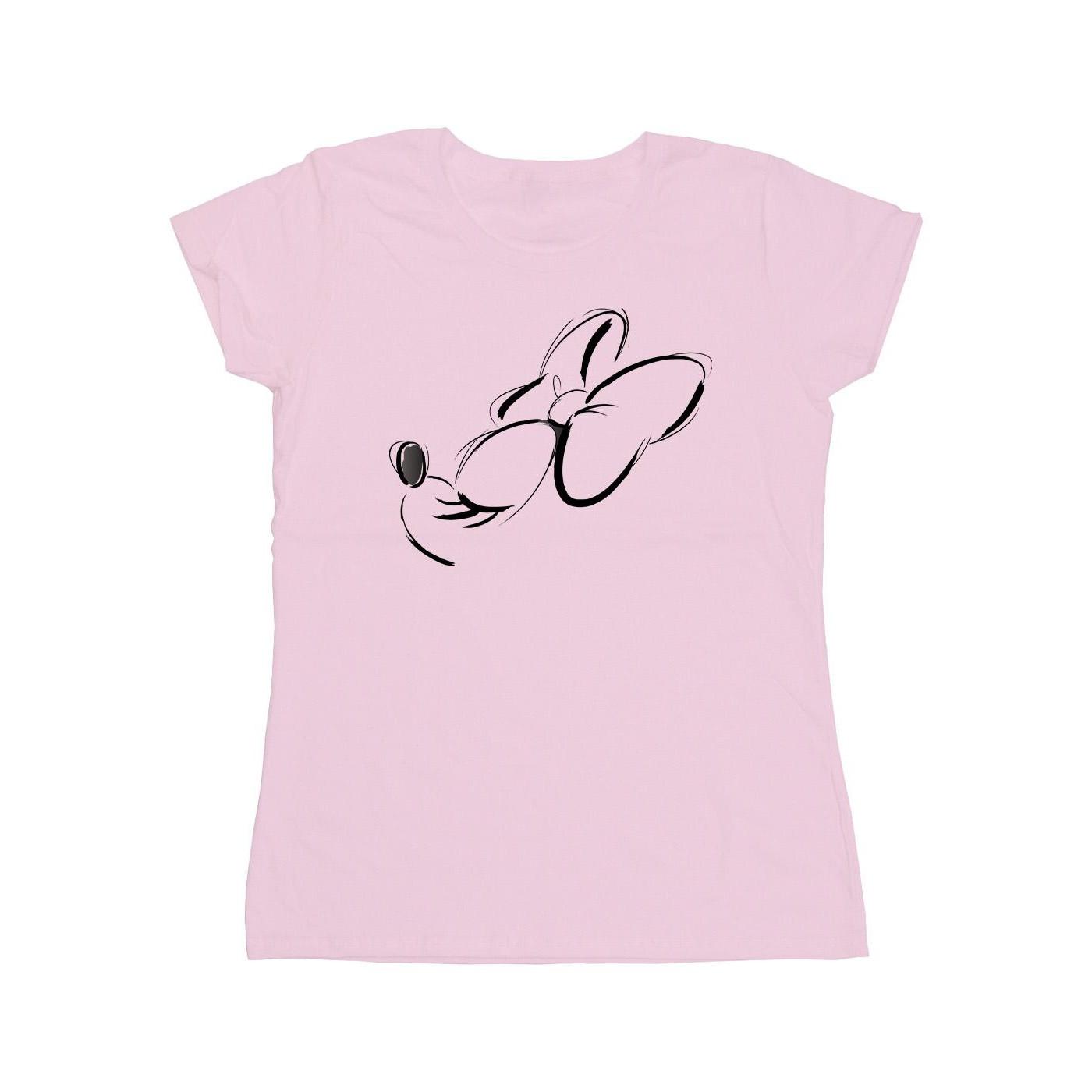 Image of Minnie Mouse Nose Up Tshirt Damen Pink XL