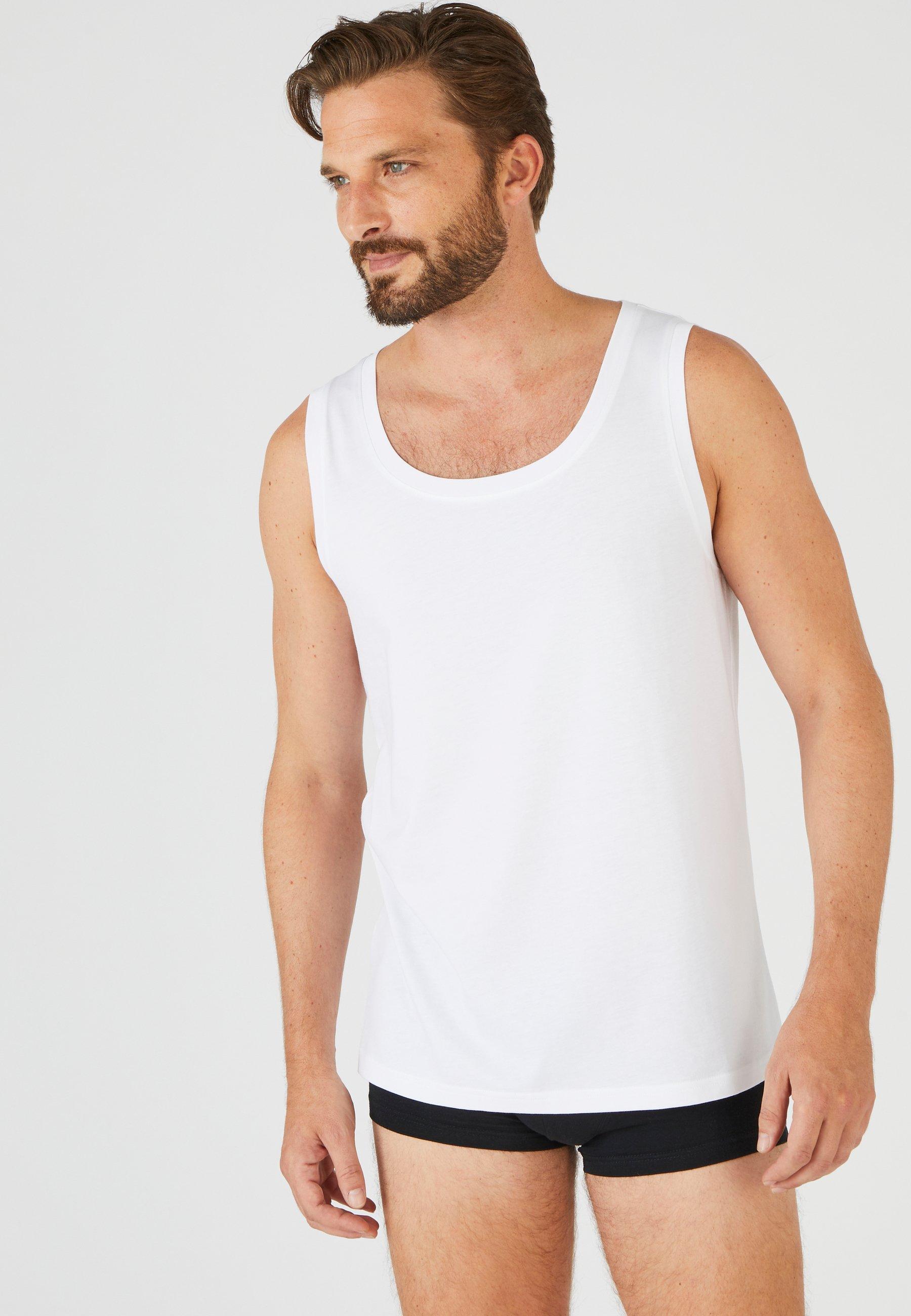 Image of Achselshirt. Herren Weiss L