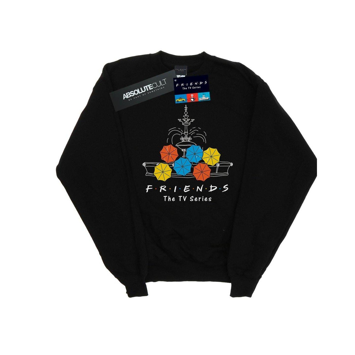 Image of Fountain And Umbrellas Sweatshirt Herren Schwarz XL
