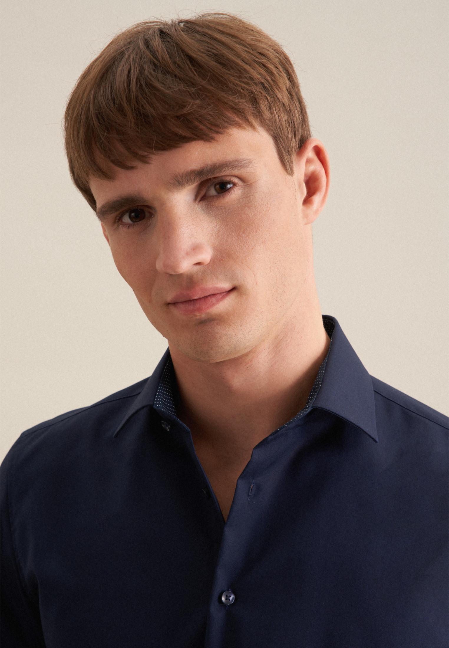 Seidensticker Chemise Business Slim Fit Manche longue Uni  