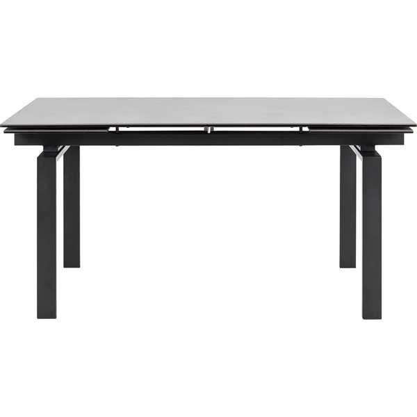 mutoni Table à rallonge Cameron verre céramique noir 160-240x85  