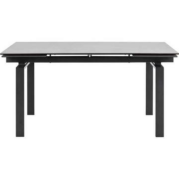 Table à rallonge Cameron verre céramique noir 160-240x85