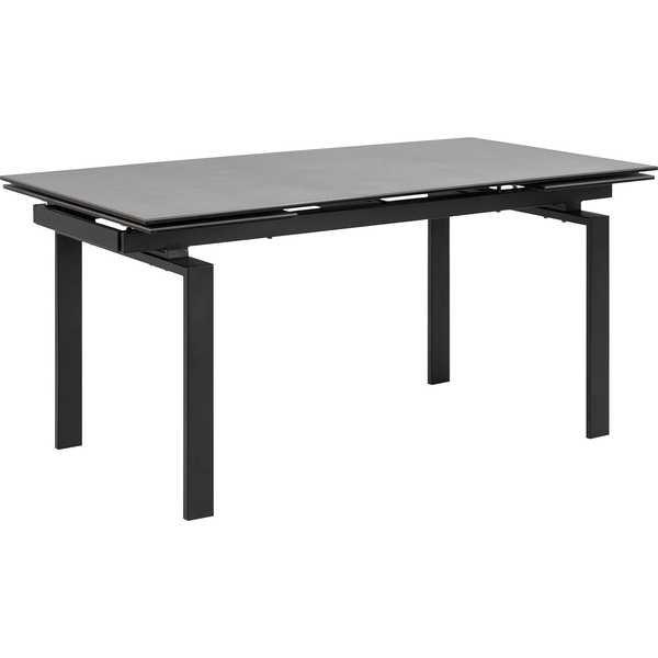 mutoni Table à rallonge Cameron verre céramique noir 160-240x85  