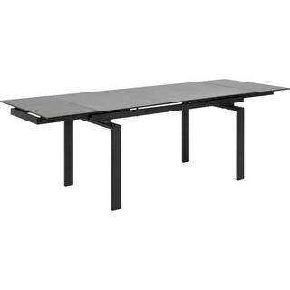 mutoni Table à rallonge Cameron verre céramique noir 160-240x85  