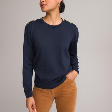 Pull col rond en fine maille