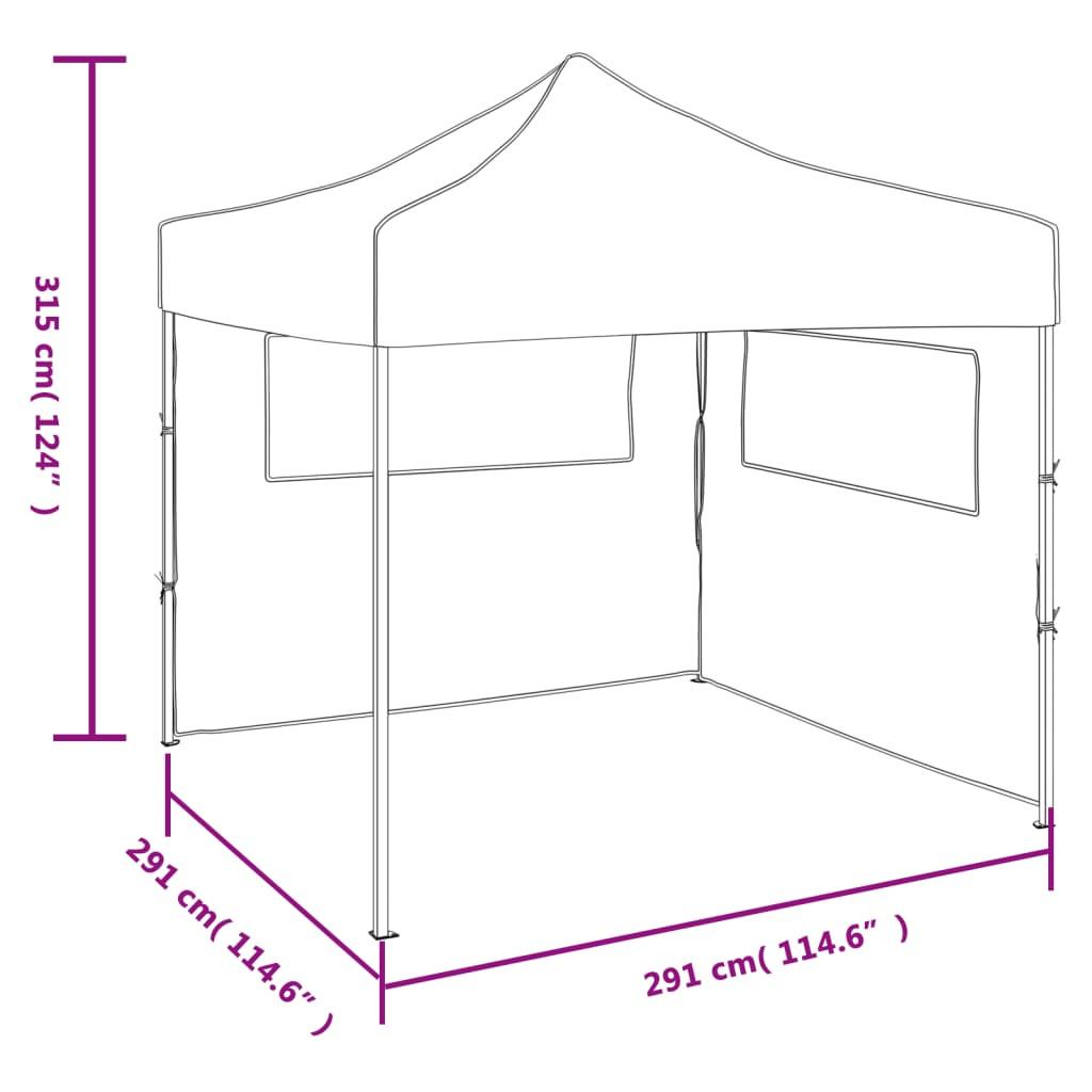 VidaXL Tente pliable tissu  