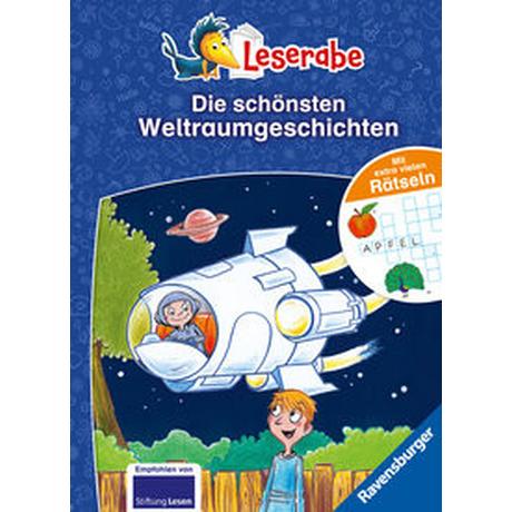 Die schönsten Weltraumgeschichten mit extra vielen Rätseln - Leserabe ab 1. Klasse - Erstlesebuch für Kinder ab 6 Jahren Bertram, Rüdiger; Petrowitz, Michael; Wirbeleit, Patrick (Illustrationen); Schulmeyer, Heribert (Illustrationen) Gebundene Ausgabe 