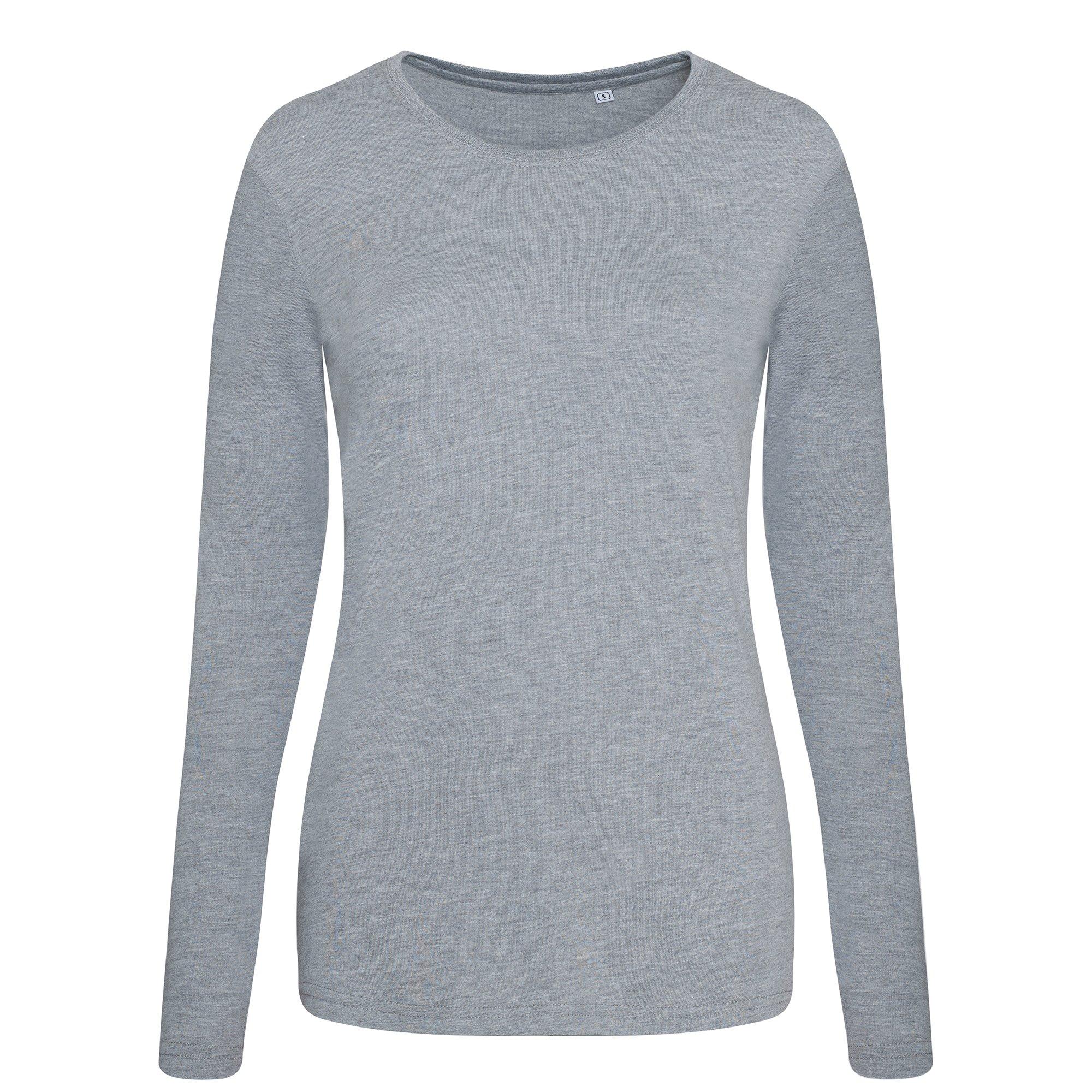 Image of Triblend Tshirt, Langärmlig Damen Grau L