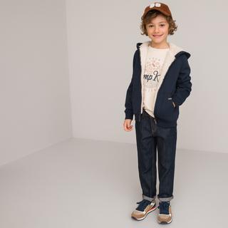 La Redoute Collections  Sweatjacke mit Reissverschluss und Kunstfellfutter 