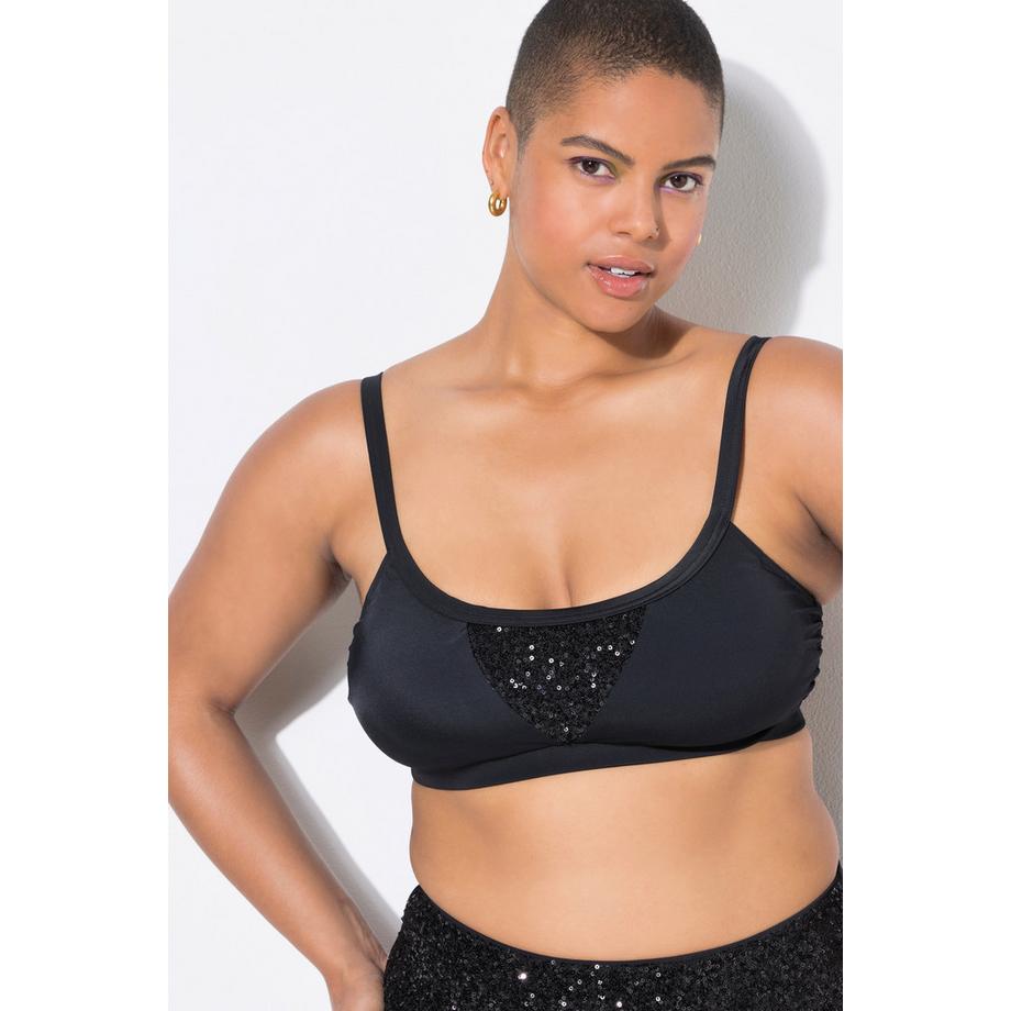 Studio Untold Top bikini Coppe morbide Paillettes  