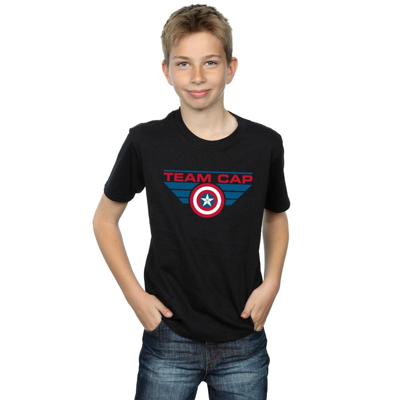 MARVEL  Civil War Team Cap TShirt 