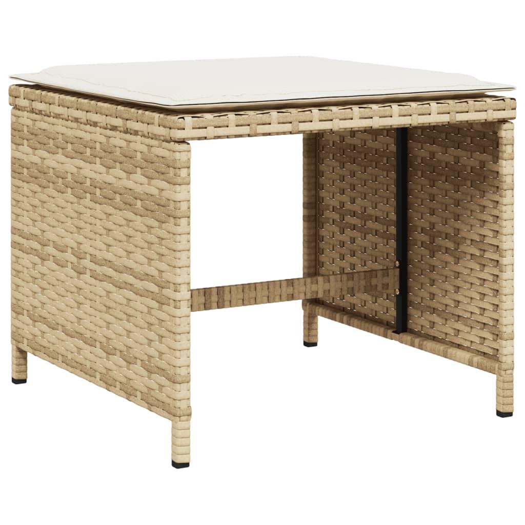 VidaXL  Gartenhocker poly-rattan 