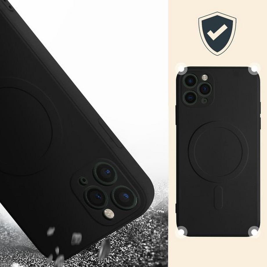 Avizar  MagSafe Hülle iPhone 11 Pro Max Schwarz 