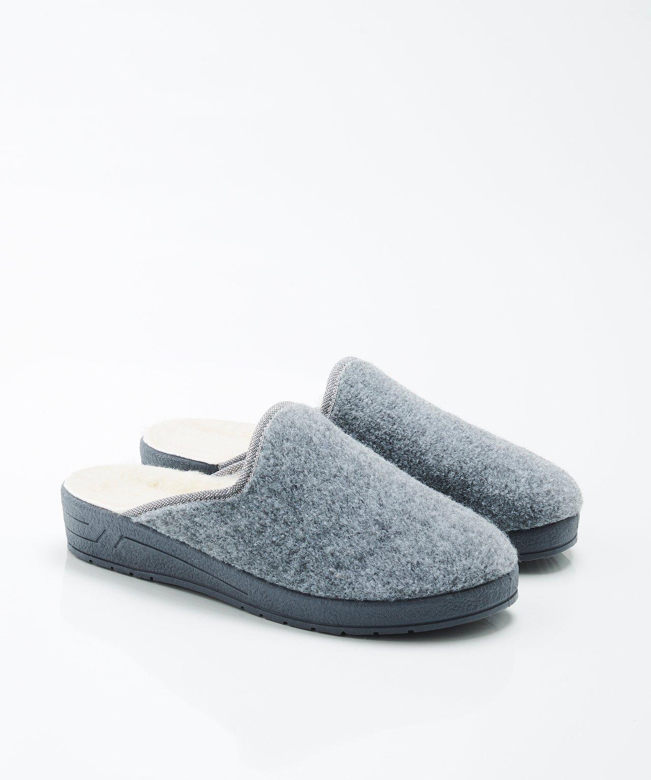 Image of Gefütterter Pantoffel Mit Thermolactylfaser. Unisex Grau 36