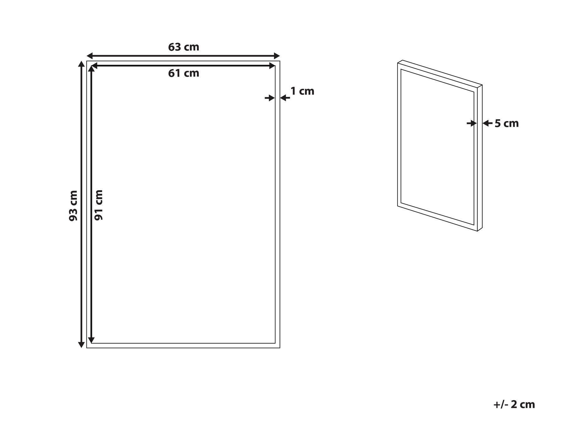 Beliani Wanddekoration aus Polyester Modern MUCCIA  