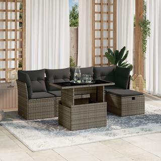 VidaXL set divano da giardino Polirattan  