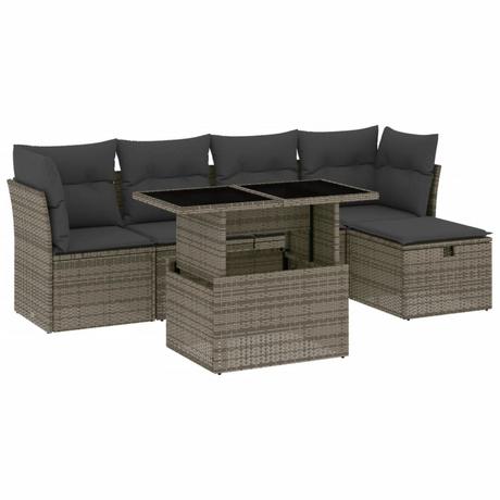 VidaXL set divano da giardino Polirattan  