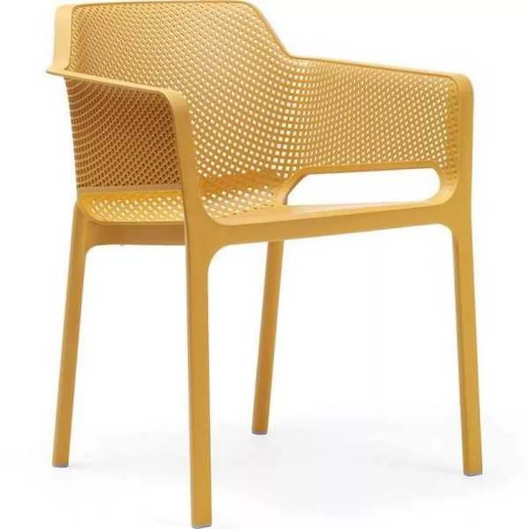 Nardi NET Gartenstuhl - Kunststoff - stapelbar - senape