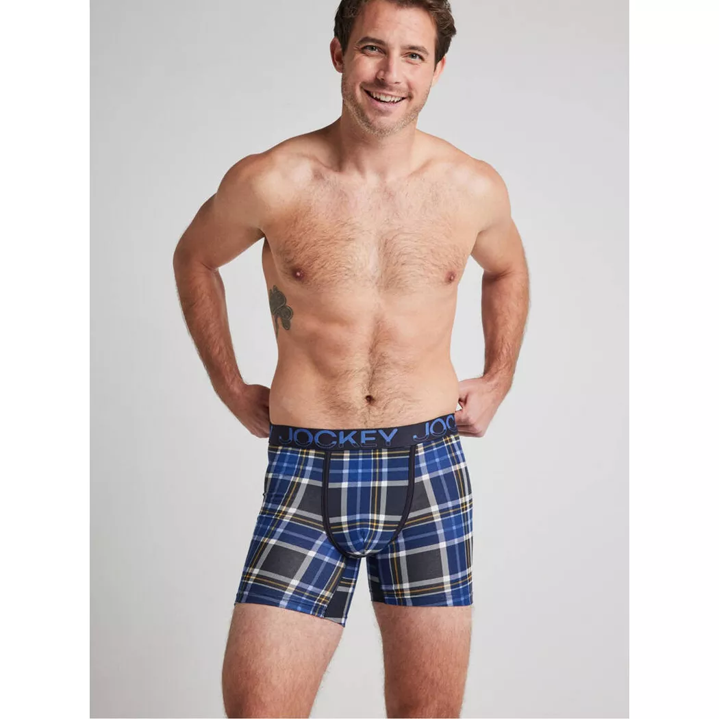 JOCKEY - Moda Boxer Trunk, per uomo, Blu, Größe S