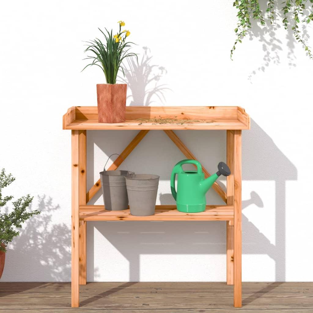 VidaXL Table à plantes bois  