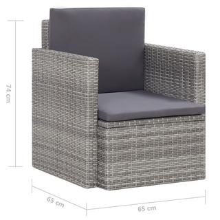 VidaXL Sessel poly-rattan  